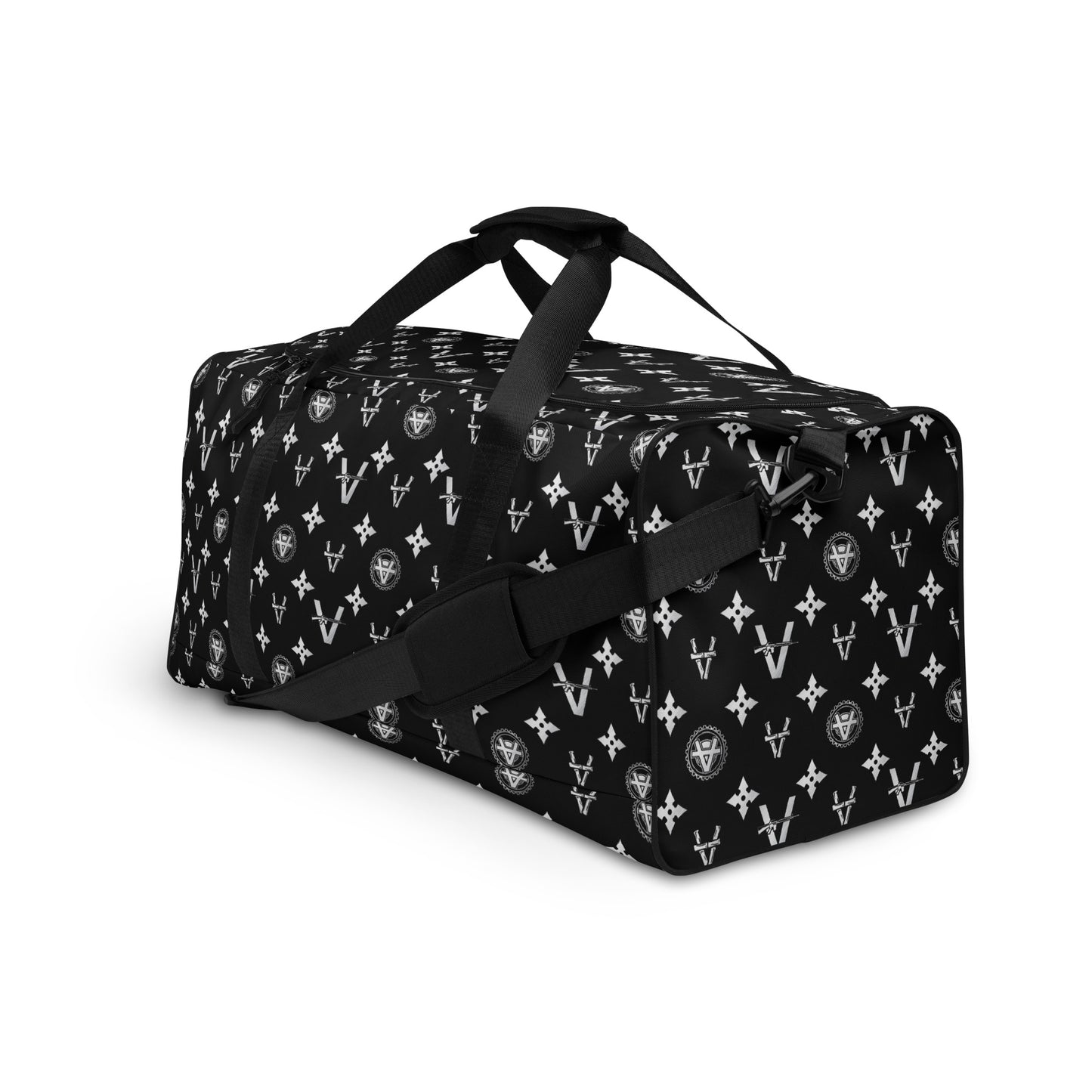 Vandals Silver and Black Duffle bag by Sergio Giorgini