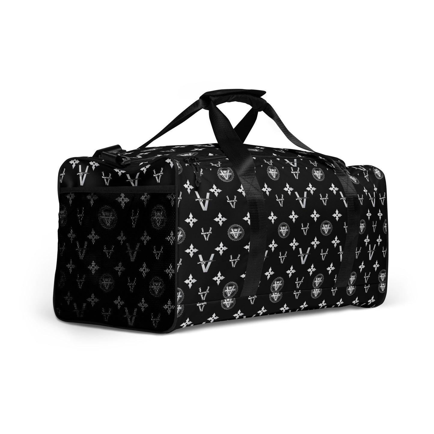 Vandals Silver and Black Duffle bag by Sergio Giorgini