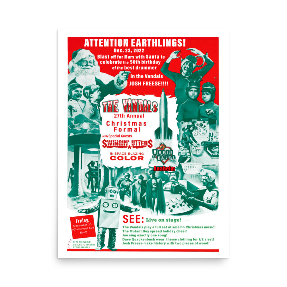 Vandals 2022 Christmas Formal Official Poster