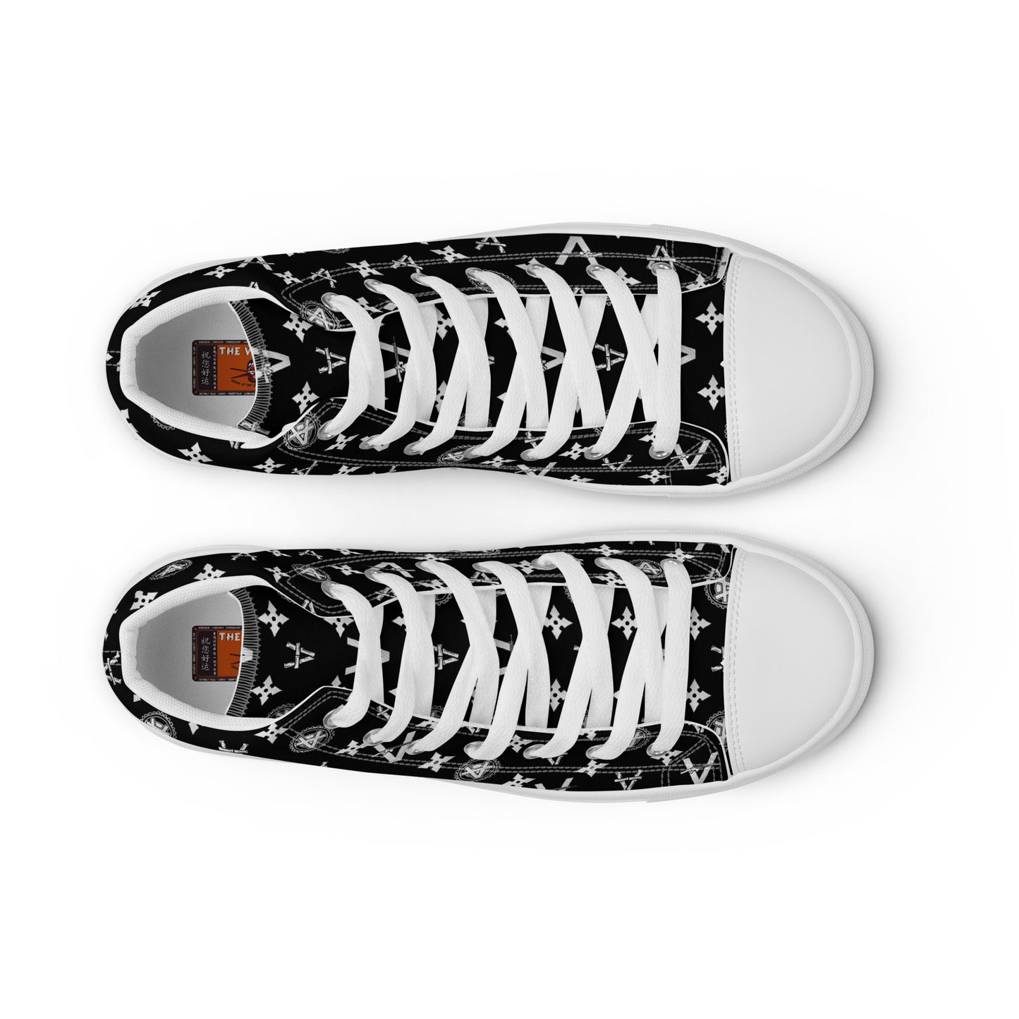 Vandals Canvas High Tops - Silver and Black Attack