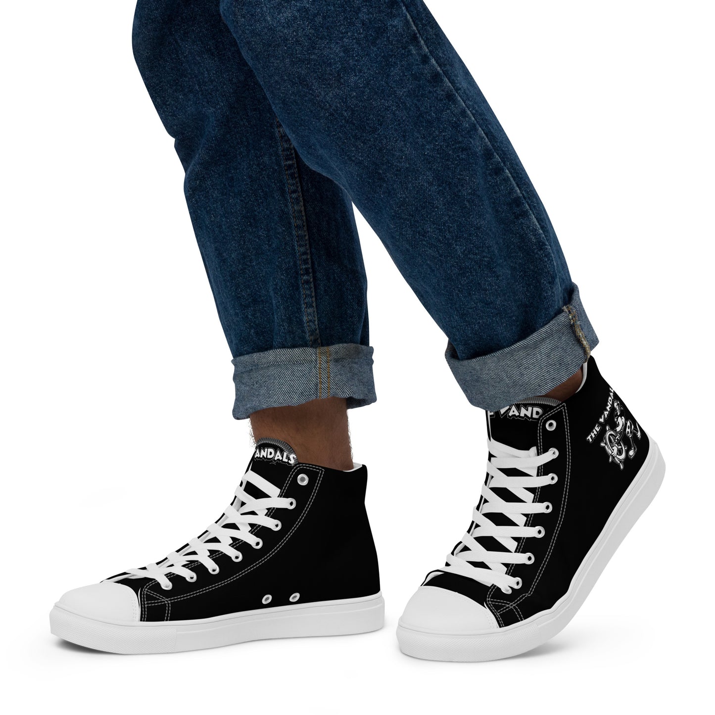 Vandals Mickey Mouse Men’s high top canvas shoes