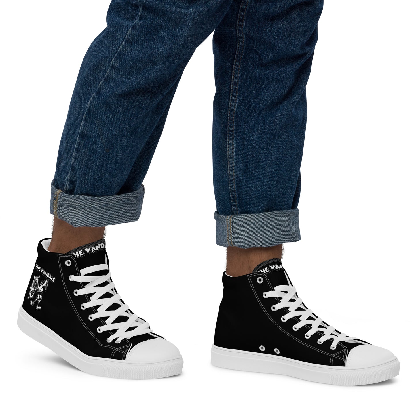 Vandals Mickey Mouse Men’s high top canvas shoes