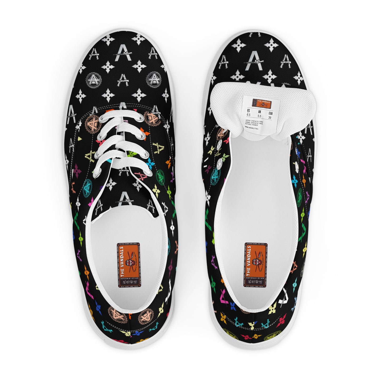 Vandals Mens lace-up canvas shoes by Sergio Giorgini