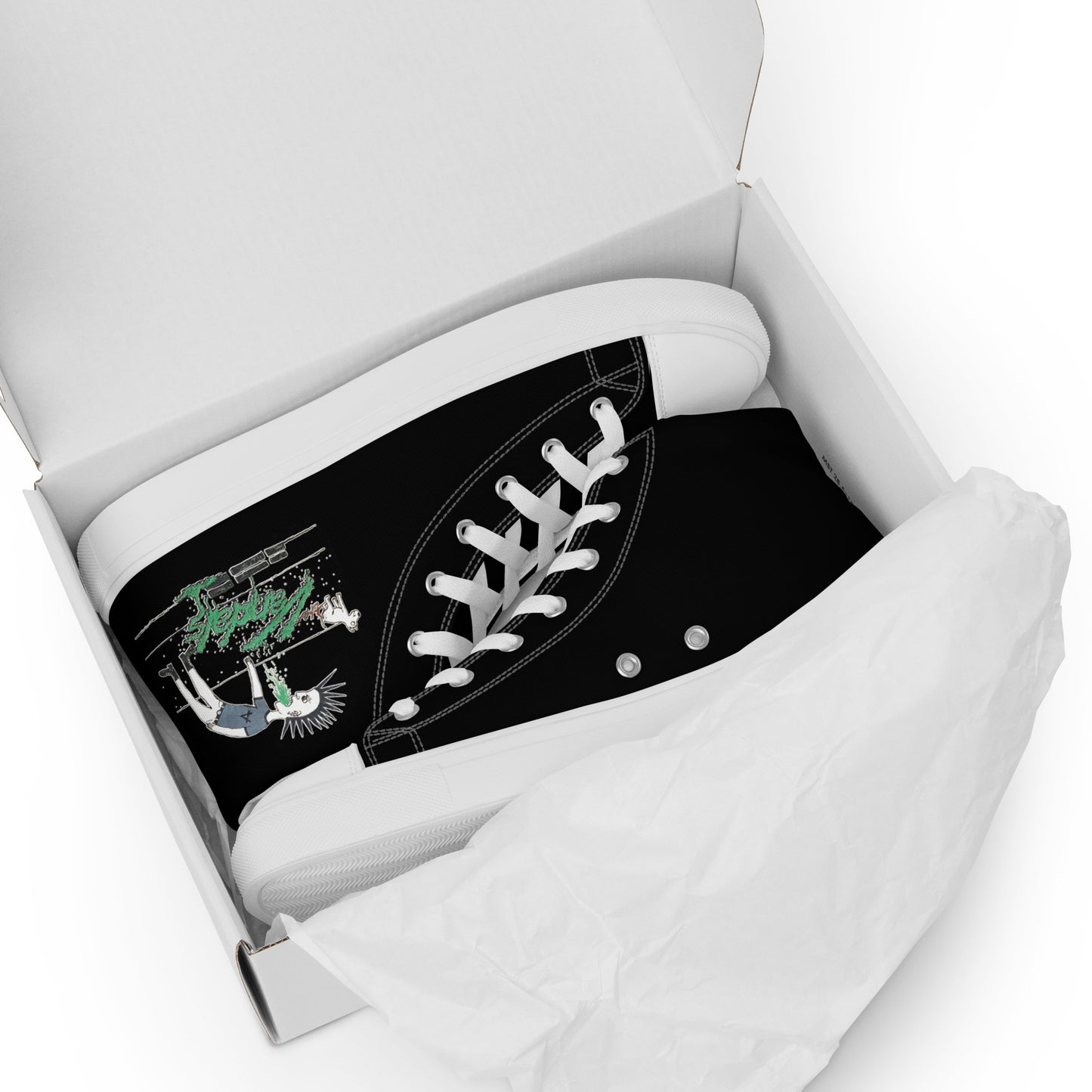 Vandals Women’s high top canvas Puke Shoes