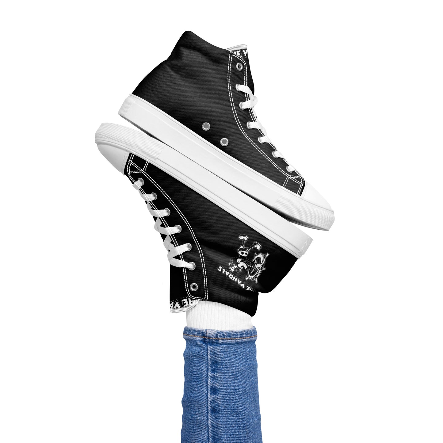 Vandals Mickey Mouse Women’s high top canvas shoes